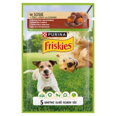 Friskies Karma dla dorosłych psów w sosie z jagnięciną i marchewką 85 g