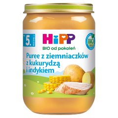 HiPP BIO Puree z ziemniaczków z kukurydzą i indykiem po 5. miesiącu 190 g