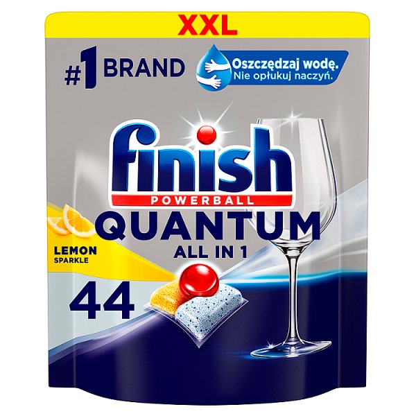 Finish Quantum Lemon Kapsułki do mycia naczyń w zmywarce 457,6 g (44 sztuki)