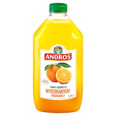 Andros 100 % soku z wyciskanych pomarańczy 1,5 l