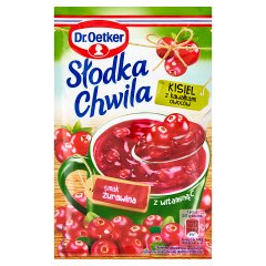 Dr. Oetker Słodka Chwila Kisiel z kawałkami owoców smak żurawina 32,5 g
