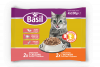 Karma dla kota basil z cielęciną i indykiem 4x100g 