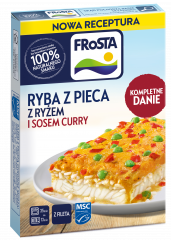FRoSTA Ryba z pieca z ryżem i sosem curry	375g