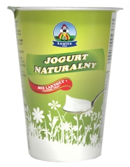 Jogurt naturalny bez laktozy 200g Łowicz