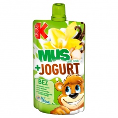 Kubuś Mus o smaku waniliowym + jogurt Jabłko banan 80 g