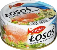 Łosoś Grall kawałki w sosie własnym