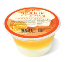 Sernik na zimno Lavica Food z galaretką pomarańczową 