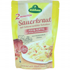 Kapusta Kuhne modra z szynką szwarcwaldzką gotowa w 2 min 400g folia 