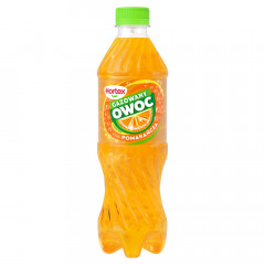 Hortex Gazowany Owoc napój o smaku pomarańczowym butelka 0,5L