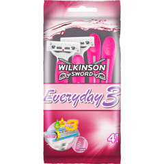 Maszynki wilkinson everyday3 dla kobiet 4szt 