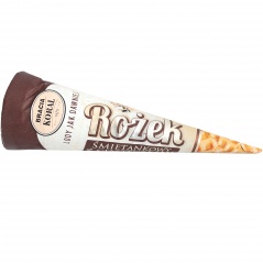 Lody Jak Dawniej rożek śmietankowy z ciastkiem 