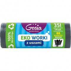 Worki na śmieci Ldpe uszy 35l 