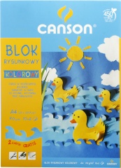 Blok z papierem kolorowym 