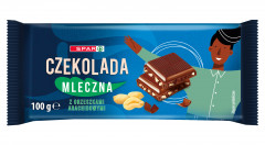Spar czekolada mleczna z orzeszkami arachidowymi 
