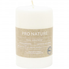 Świeca mueller walcowa moulded 100x68mm biała 