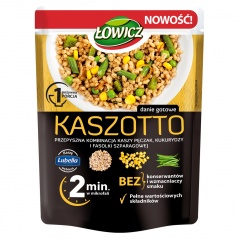Danie Łowicz kaszotto pęczak kukurydza z fasolą szparagową 