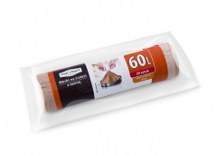 Worki na śmieci z taśmą 60l/20szt 