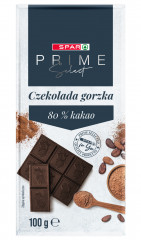 Czekolada Spar Prime gorzka 80% kakao 