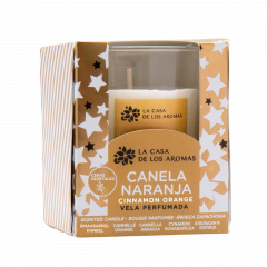 Świeca zapach La Casa de Los aromas pomarańcza-cynamon 