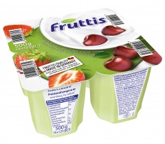 Deser jogurtowy truskawka i wiśnia  6x4x125g
