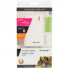 Przenośny akumulator tracer 8400 mah white 