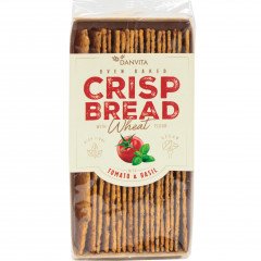 Chlebki Danvita tomato&basil płaskie pszenne z pomidorem i bazylią 