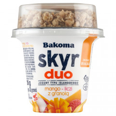 Skyr duo Jogurt typu islandzkiego mango-liczi z granolą 215g