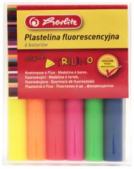 Plastelina Fluor 6 kolorów 