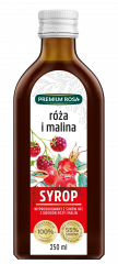Premium Rosa Syrop róża i malina 250 ml