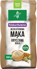 Mąka naturavena gryczana biała bezglutenowa 500g 
