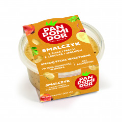 Smalczyk pan pomidor z białej fasoli z cebulką i jabłkiem 130g 