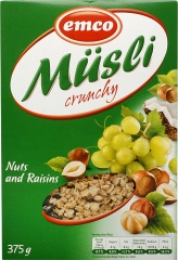 Musli crunchy z orzechami 