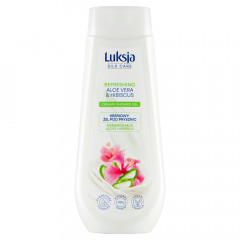 Luksja Silk Care Kremowy żel pod prysznic Aloes i Hibiskus 500 ml