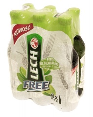 Piwo lech free limonka z miętą butelka 6x0,33l 