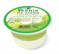 Sernik na zimno Lavica Food z galaretką agrestową 