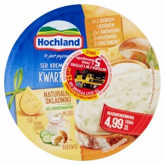 Hochland Kwartett Ser kremowy topiony w trójkącikach 180 g
