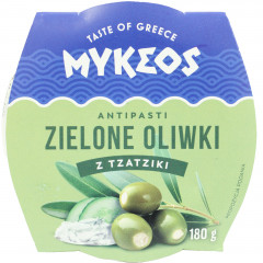 Antipasti Mykeos zielone oliwki z Tzatziki 