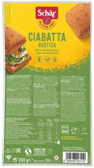 Schär Ciabatta Rustica Bezglutenowe bułeczki 200 g (4 sztuki)