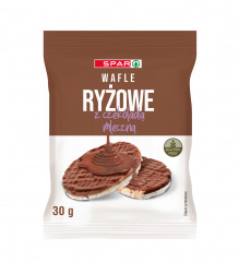 Wafle Spar ryżowe z czekoladą mleczną 