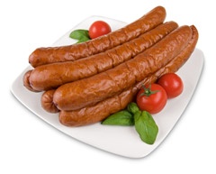 Kiełbasa z piersi kurczaka. 