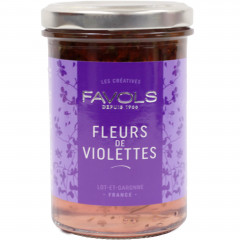 Produkt owocowy Favols z płatków fiołka 