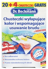 Chusteczki Dr.beckmann wyłapujące kolor 