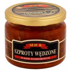 Szproty wedzone mk w sosie pomidorowym 