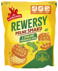 Krakersy lajkonik rewersy z ziołami prowansalskimi 