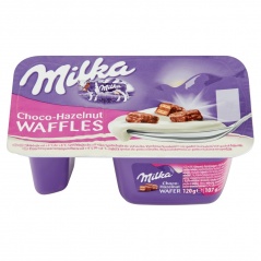 Jogurt milka waffle 