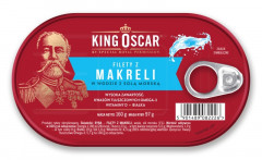 Filety z makreli king oscar w wodzie z solą morską 