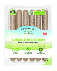 Kiełbaski  białe 100% mięsa bez konserwantów 250g Goodvalley