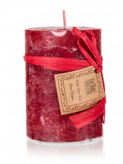 Świeca 6,8cm x 9,5cm czerwona 