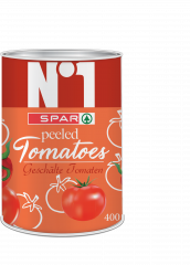 Pomidory Spar No1 całe bez skórki w soku pomidorowym 