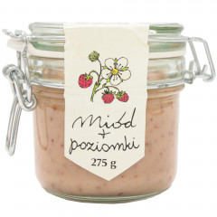 Miód leśny dwór z poziomkami 